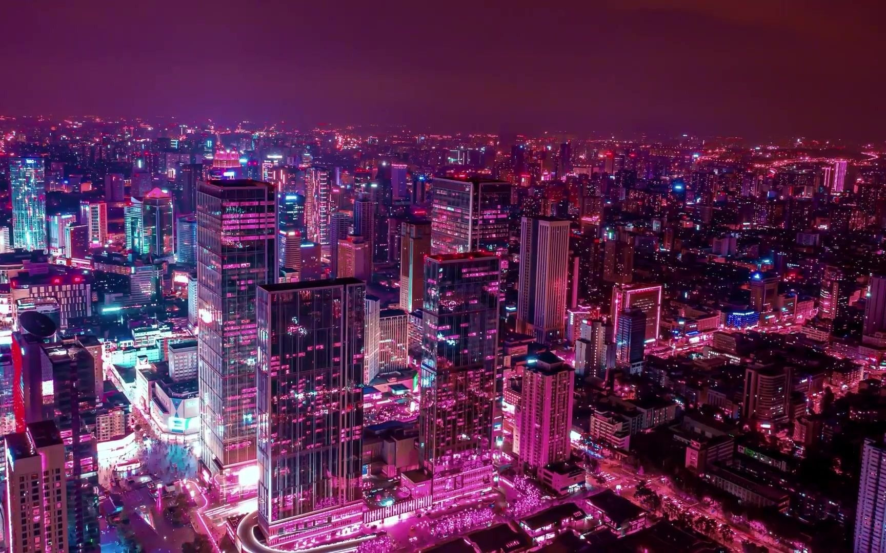2026最新影视入口国产短剧城市夜景
